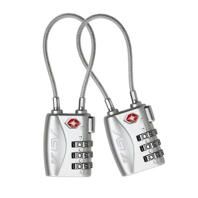 TSA Approved Luggage Travel Lock, Set-Your-Own Combination Lock for School Gym Locker,Luggage Suitcase Baggage Locks,Filing Cabinets,Toolbox,Case - Silver