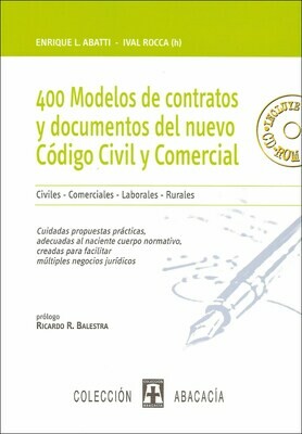 400 Modelos de contratos y Escritos del nuevo Código Civil y Comercial 2018 Varios Fueros de Abbatti y Rocca.
Para Adicionar a Su Lex Doctor 6, 7, 8, 9 o 10 Abogado Estudio Juridico CHAVEZ Computacion 400 Modelos de contratos y Escritos del nuevo Código Civil y Comercial 2018 Varios Fueros de Abbatti y Rocca.
Para Adicionar a Su Lex Doctor 6, 7, 8, 9 o 10 Abogado Estudio Juridico CHAVEZ Computacion