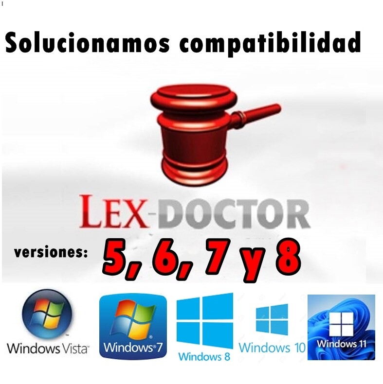 Instalacion soporte Tecnico reparacion Lex Doctor 5, 6, 7 y 8 Abogados