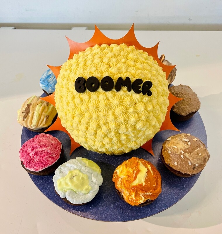 Sun/Solar System Cake