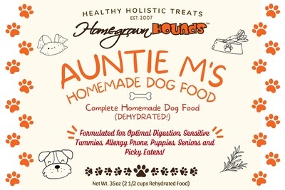 Auntie M&#39;s Homemade Dog Food - Dehydrated!