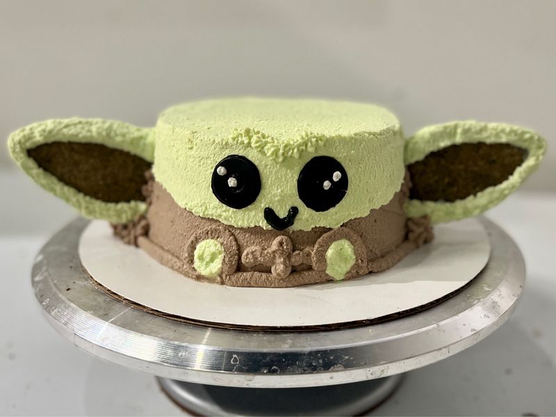 Baby Yoda (Grogu) Cake Class (Video Download w/Instructional Guide &amp; Template)