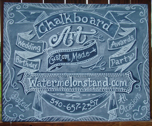 Medium Chalkboard Art 16x20
