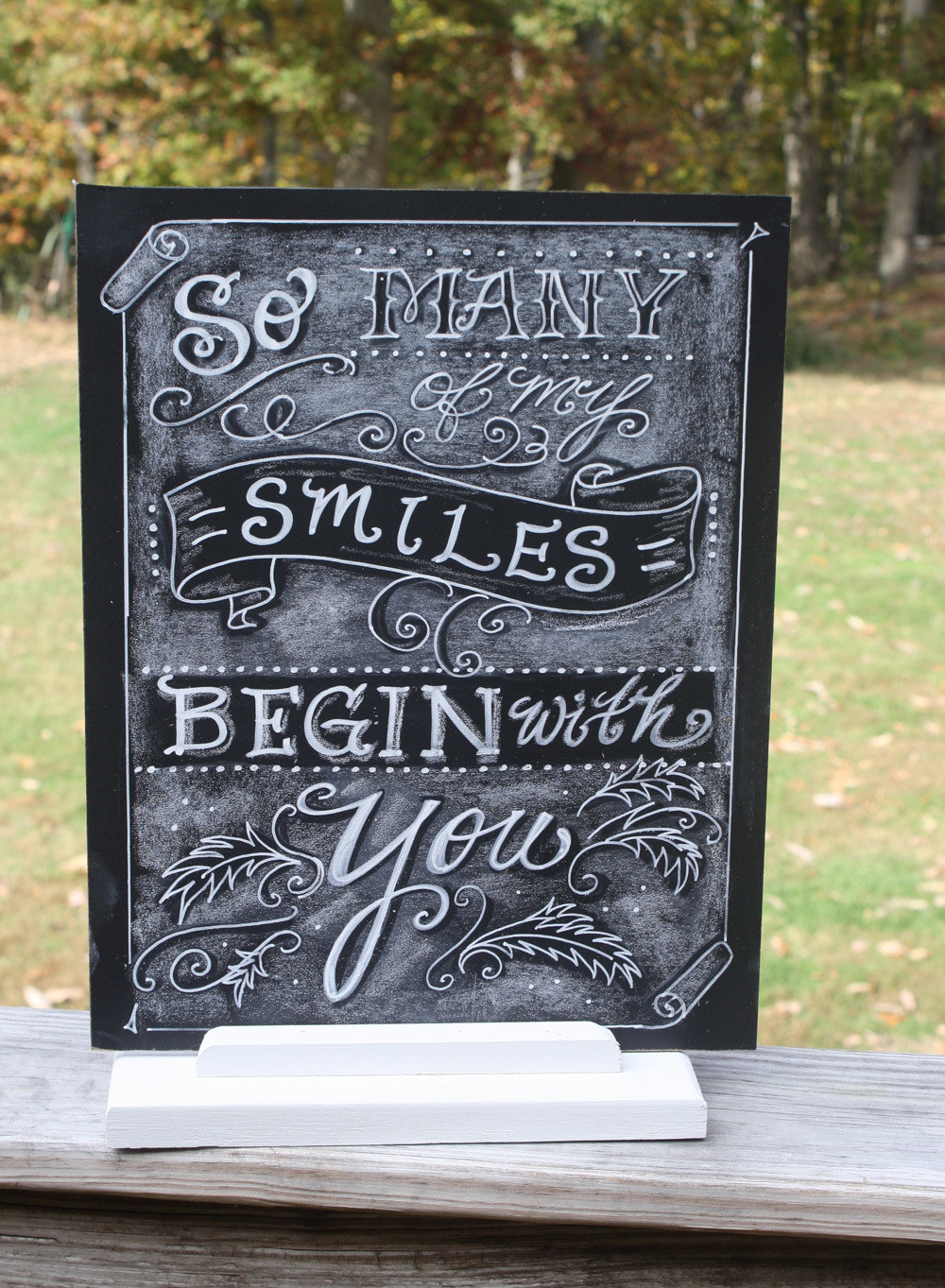 Chalkboard Art Poster... So Many Smiles