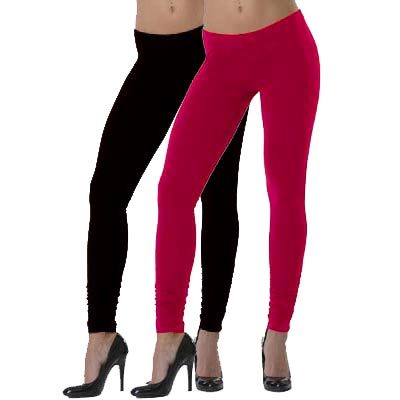 Lehek Cotton Leggings Combo (Salmon+Black)