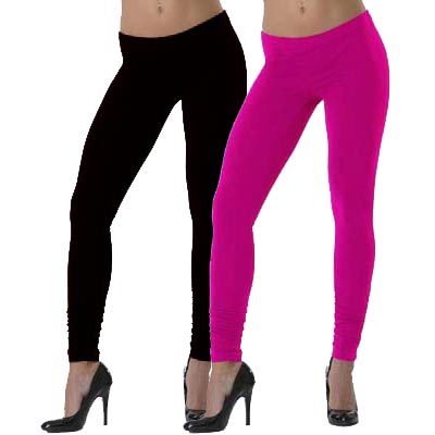 Lehek Cotton Leggings Combo (Fuchsia+Black)