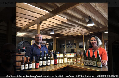 Gaetan et Anne-Sophie Le Marec, à Paimpol