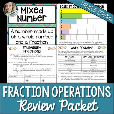 Fraction Operations Review