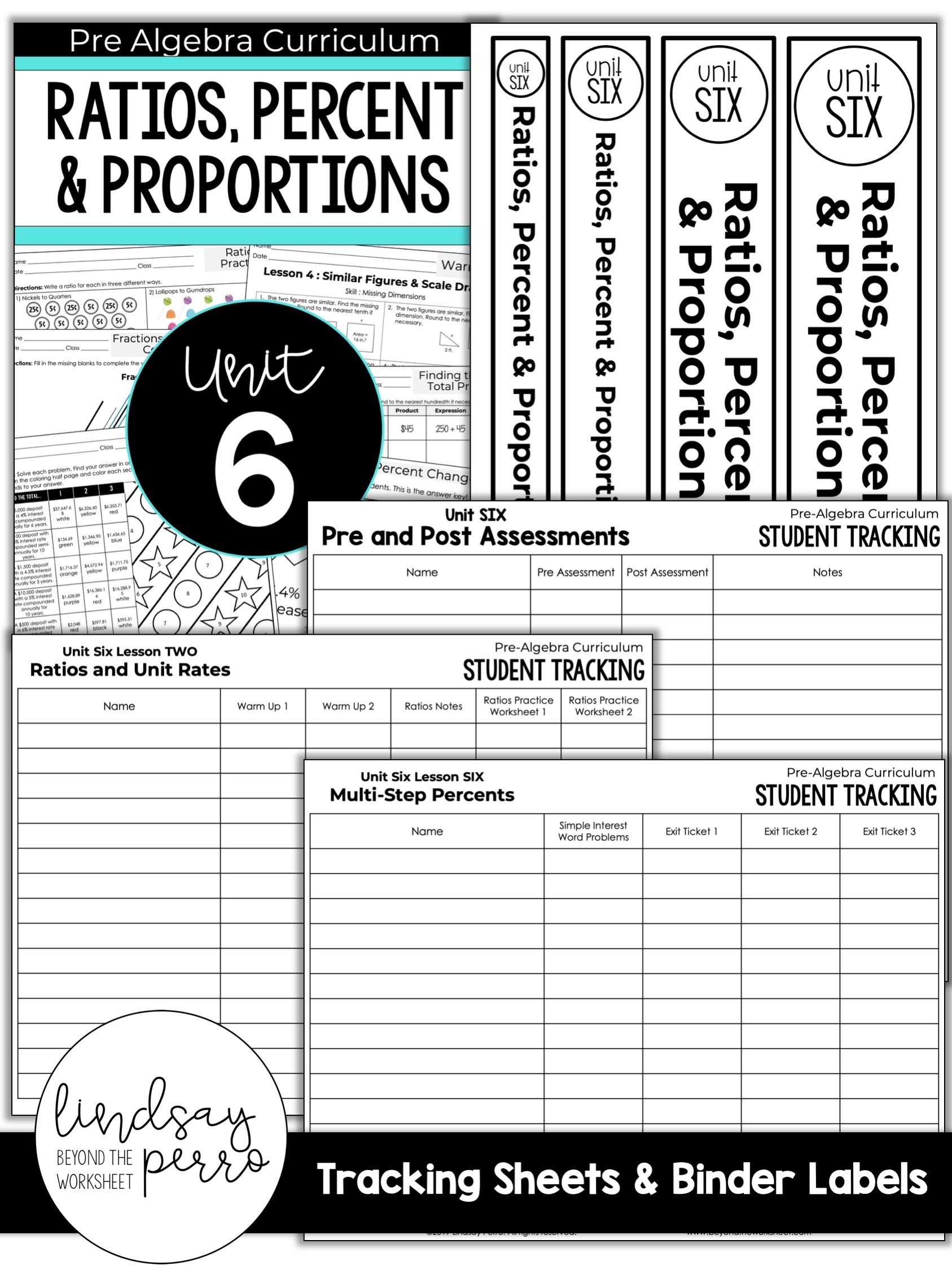 Ratios Proportions And Percents Unit For Pre Algebra Store Lindsay Perro