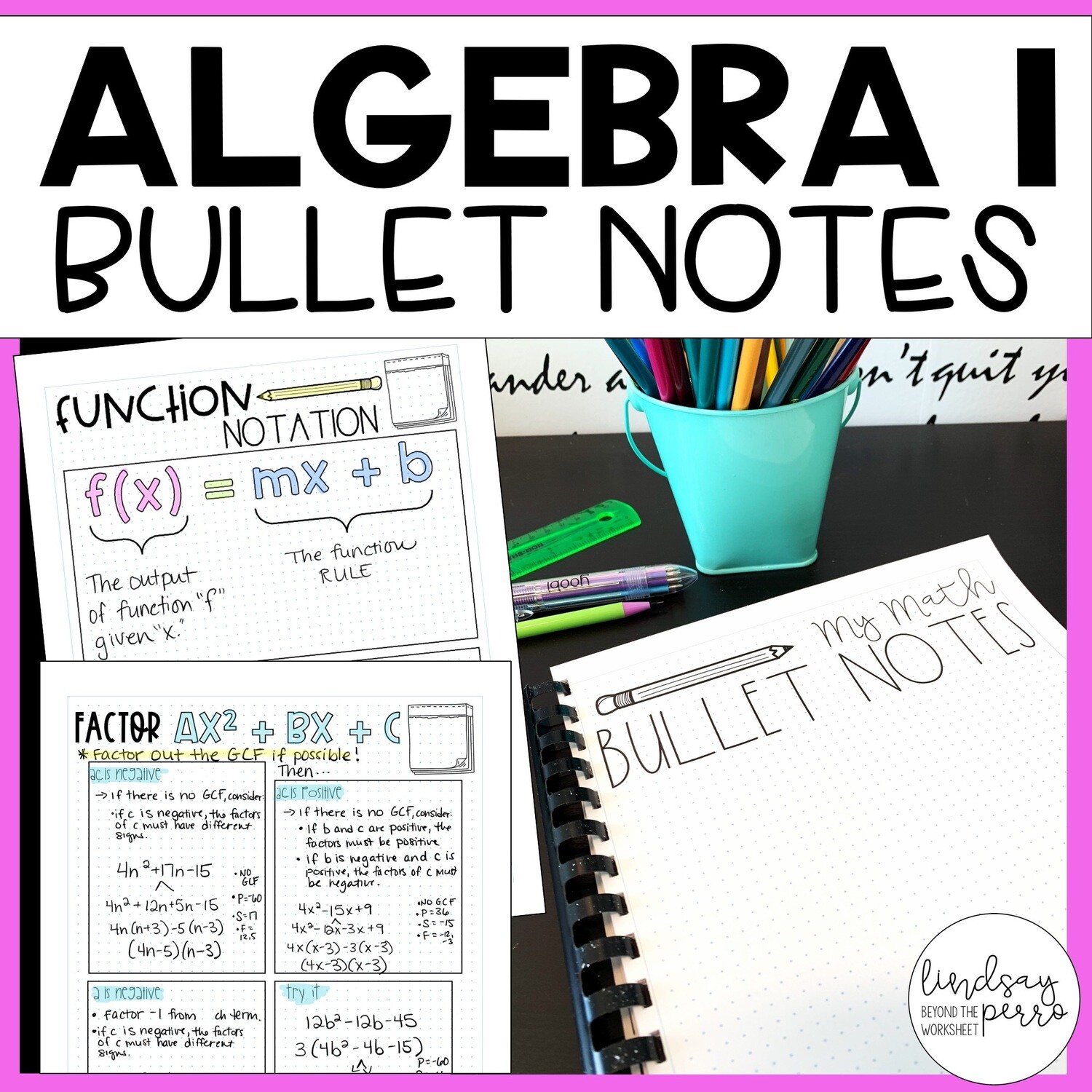 Algebra 1 Bullet Notes