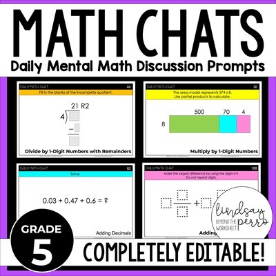 5th Grade Math Chats