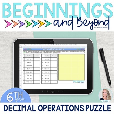 Decimal Operations Digital Puzzle