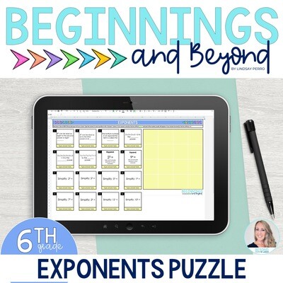 Exponents Digital Puzzle