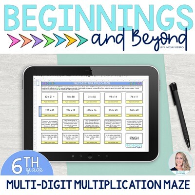 Multi-Digit Multiplication Digital Maze