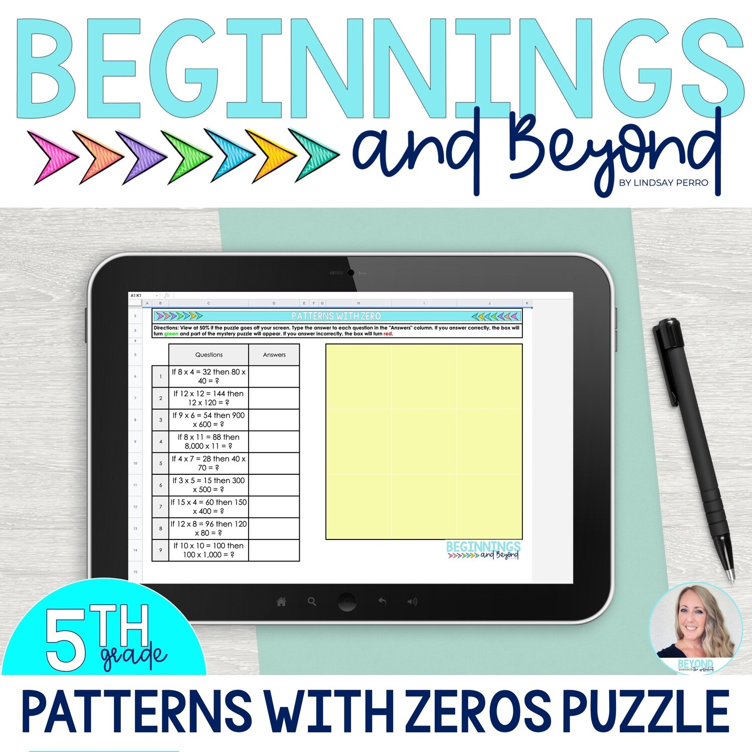 Patterns with Zeros Digital Puzzle