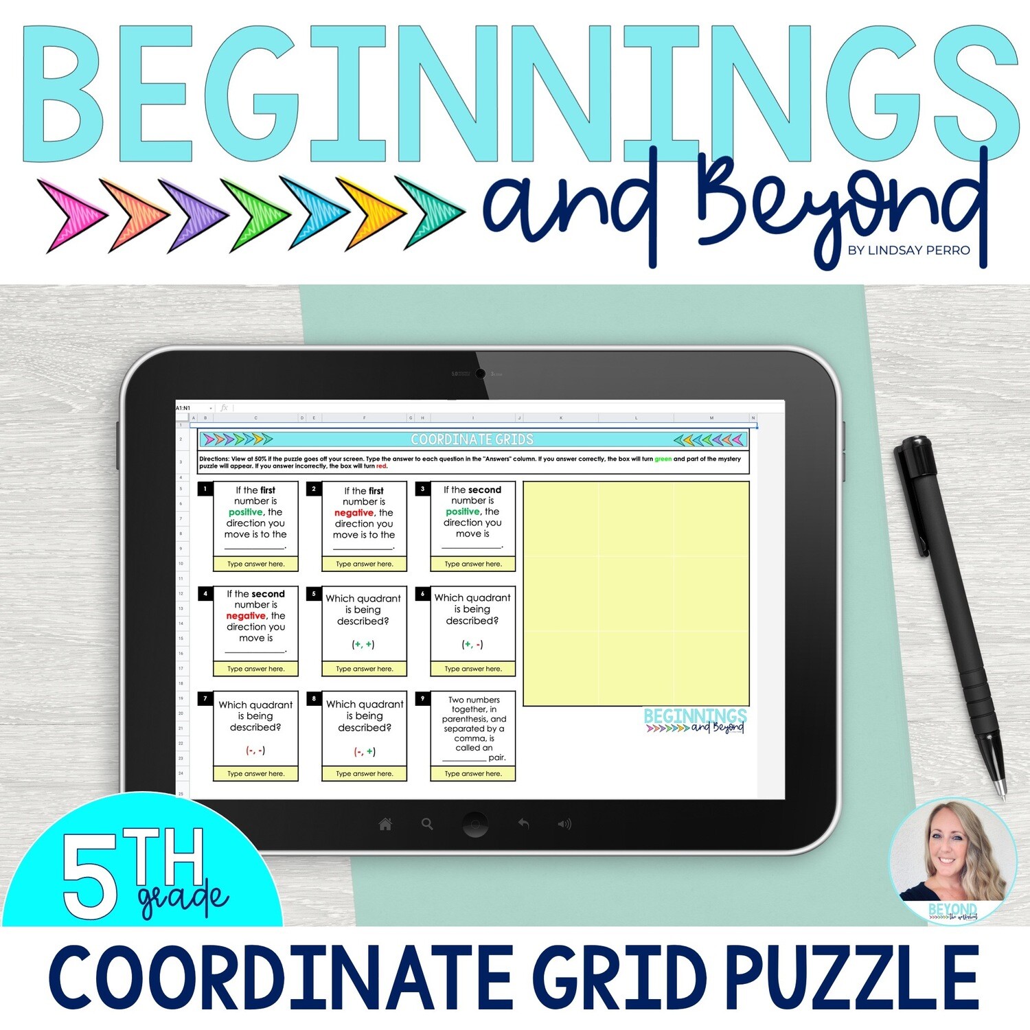 Coordinate Grids Digital Puzzle