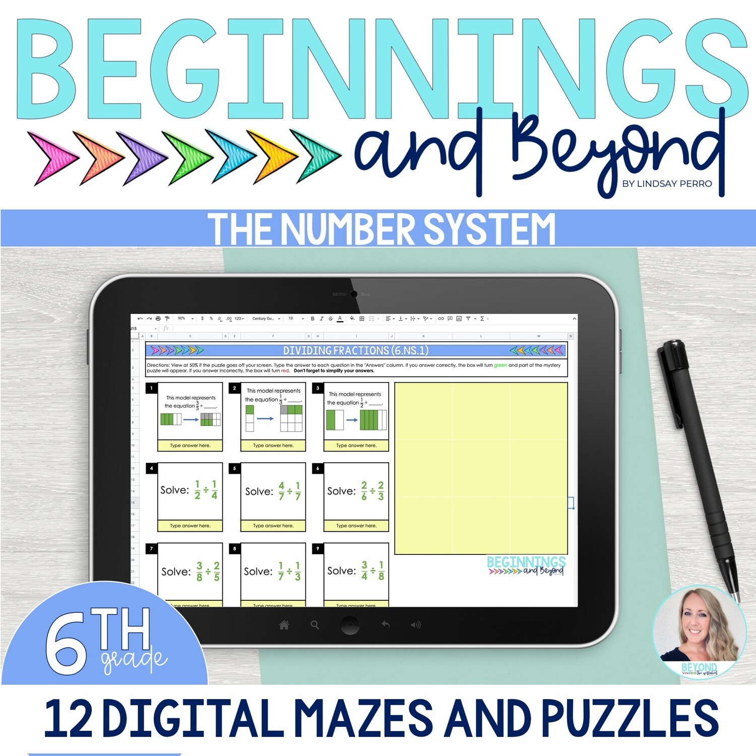 6th Grade Number System Digital Maze and Puzzle Bundle