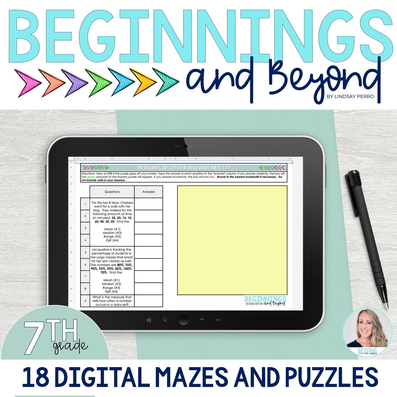 7th Grade Digital Maze and Puzzle Bundle