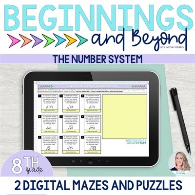 8th Grade Number System Digital Maze and Puzzle