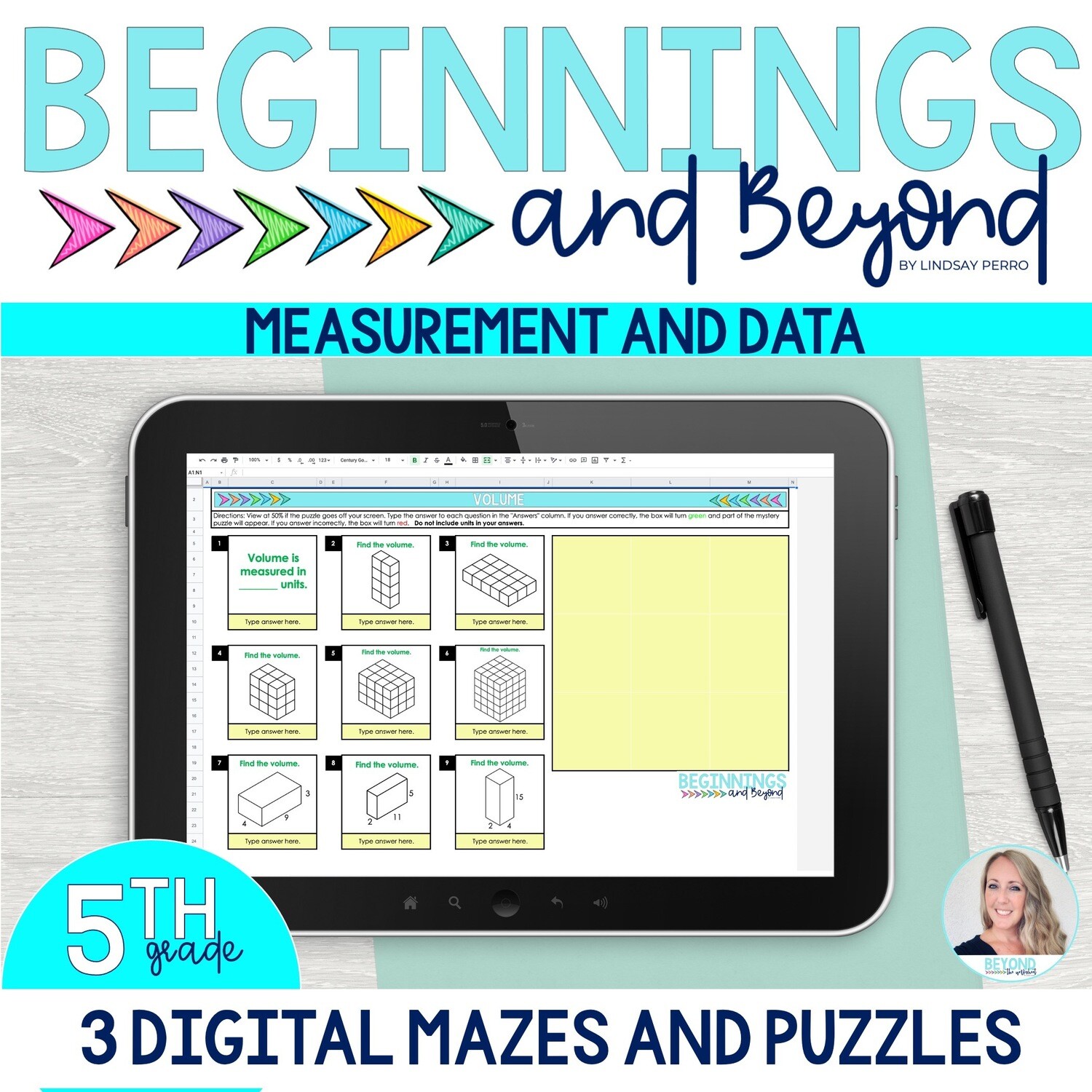 5th Grade Measurement and Data Digital Maze and Puzzle Bundle