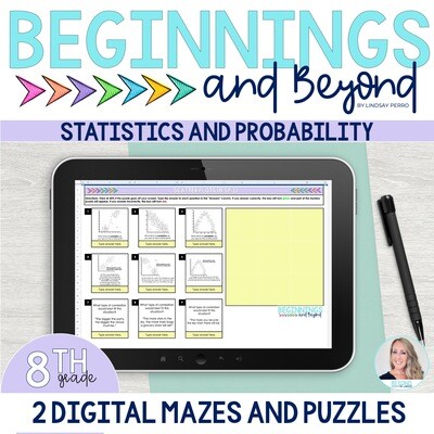 8th Grade Statistics and Probability Digital Maze and Puzzle