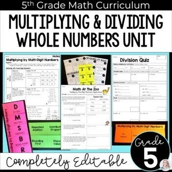 Multiplying and Dividing Whole Numbers Unit