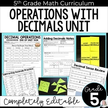 Operations With Decimals Unit