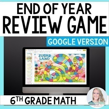 Digital End of Year Review Game for 6th Grade Math