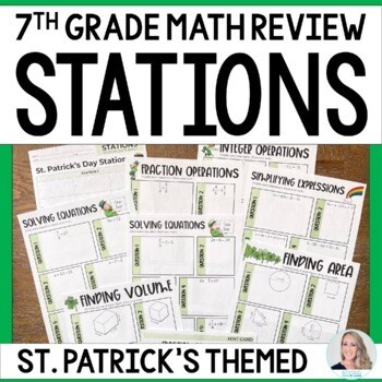7th Grade Math Review Stations
