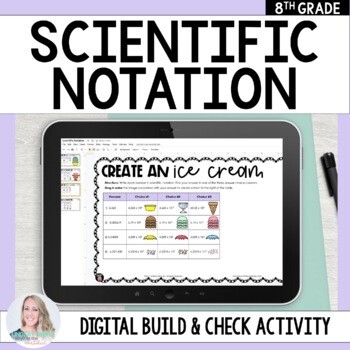Scientific Notation - Digital Build & Check Activity