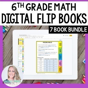 6th Grade Mini Tabbed Flip Book Bundle - Digital Version
