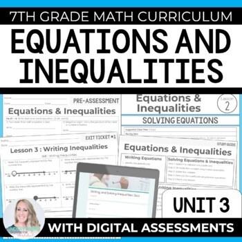 Equations and Inequalities Unit: 7th Grade Math