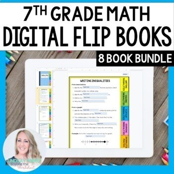 7th Grade Mini Tabbed Flip Book Bundle - Digital Version