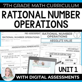 Integers and Rational Numbers Unit: 7th Grade Math
