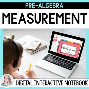 Measurement Digital Interactive Notebook for Pre-Algebra