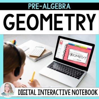 Geometry Digital Interactive Notebook for Pre-Algebra