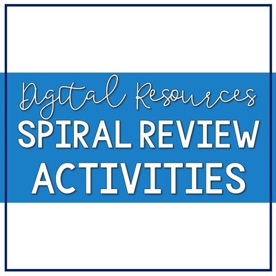 Digital Spiral Review Activities (Math Mystery Review)