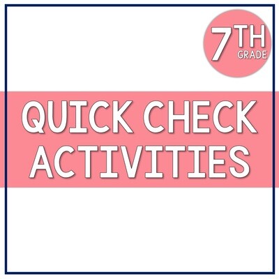 Quick-Check Activities (Build and Check)