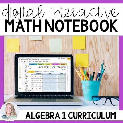 Algebra 1 Digital Interactive Notebook Bundle