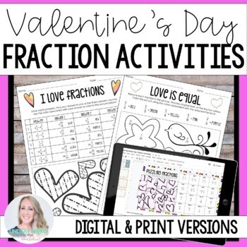 Valentine's Day Fraction Activities