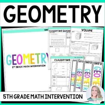 Geometry Intervention Unit for 5th Grade
