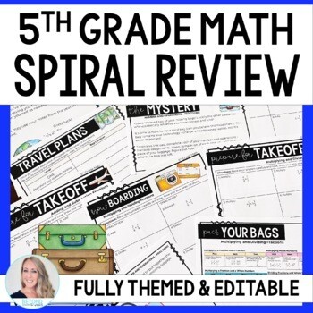 5th Grade Math Spiral Review Activity