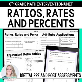 Ratios, Rates, and Percents Intervention Unit for 6th Grade