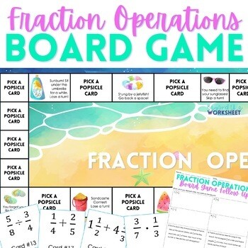 Fraction Operations Board Game