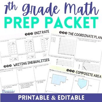 7th Grade Math Summer Prep Packet