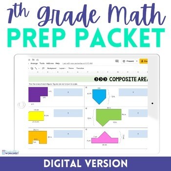 7th Grade Math - Summer Prep Packet - Digital Version