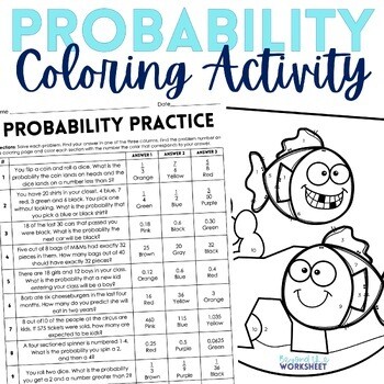 Probability Coloring Activity