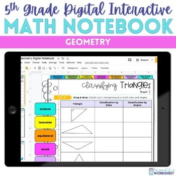 5th Grade - Geometry Digital Interactive Notebook