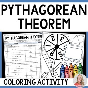 Pythagorean Theorem Coloring Activity: 8.G.7