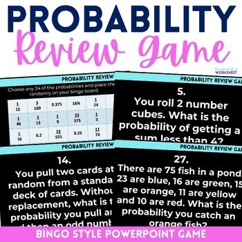Probability PowerPoint Review Game